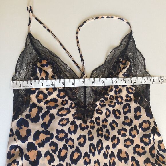 Victoria's Secret Leopard Print Lace Slip Dress Chemise Size XS - Picture 14 of 16